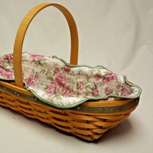 Longaberger 2001 May Series Peony Basket with Liner, Protector and Certificate - Picture 9 of 16